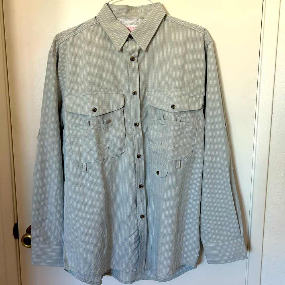 Filson Islamorada Fishing Shirt, Light Blue (M)